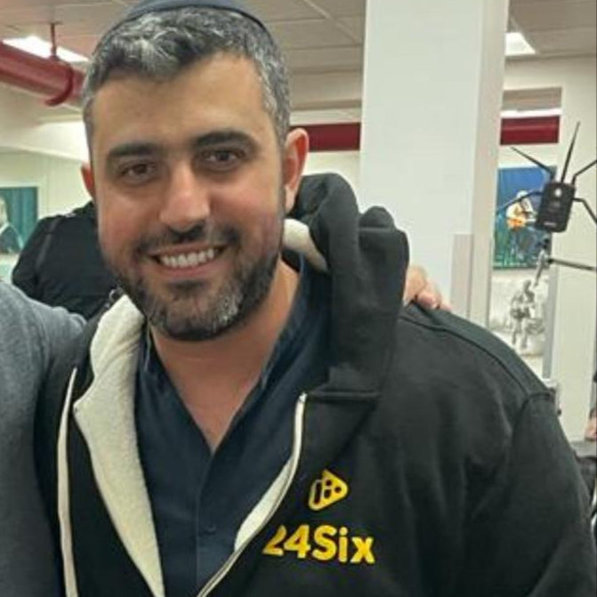 Official 24Six hoodie — full view