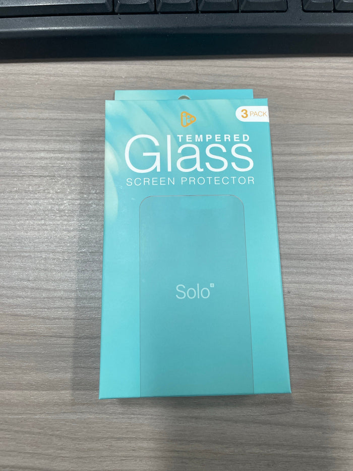 24Six Solo4 tempered glass screen protectors — 3 pack