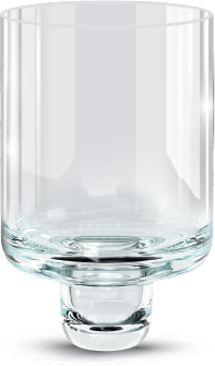 Straight Oil Glass #17 — larger clear straight-sided oil cup | Judaica Square Lakewood