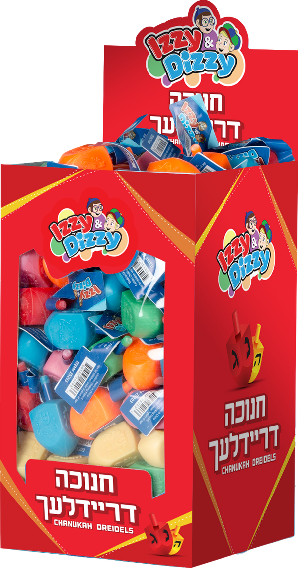 100 X Multi-Colored Dreidels - Medium — Judaica Square