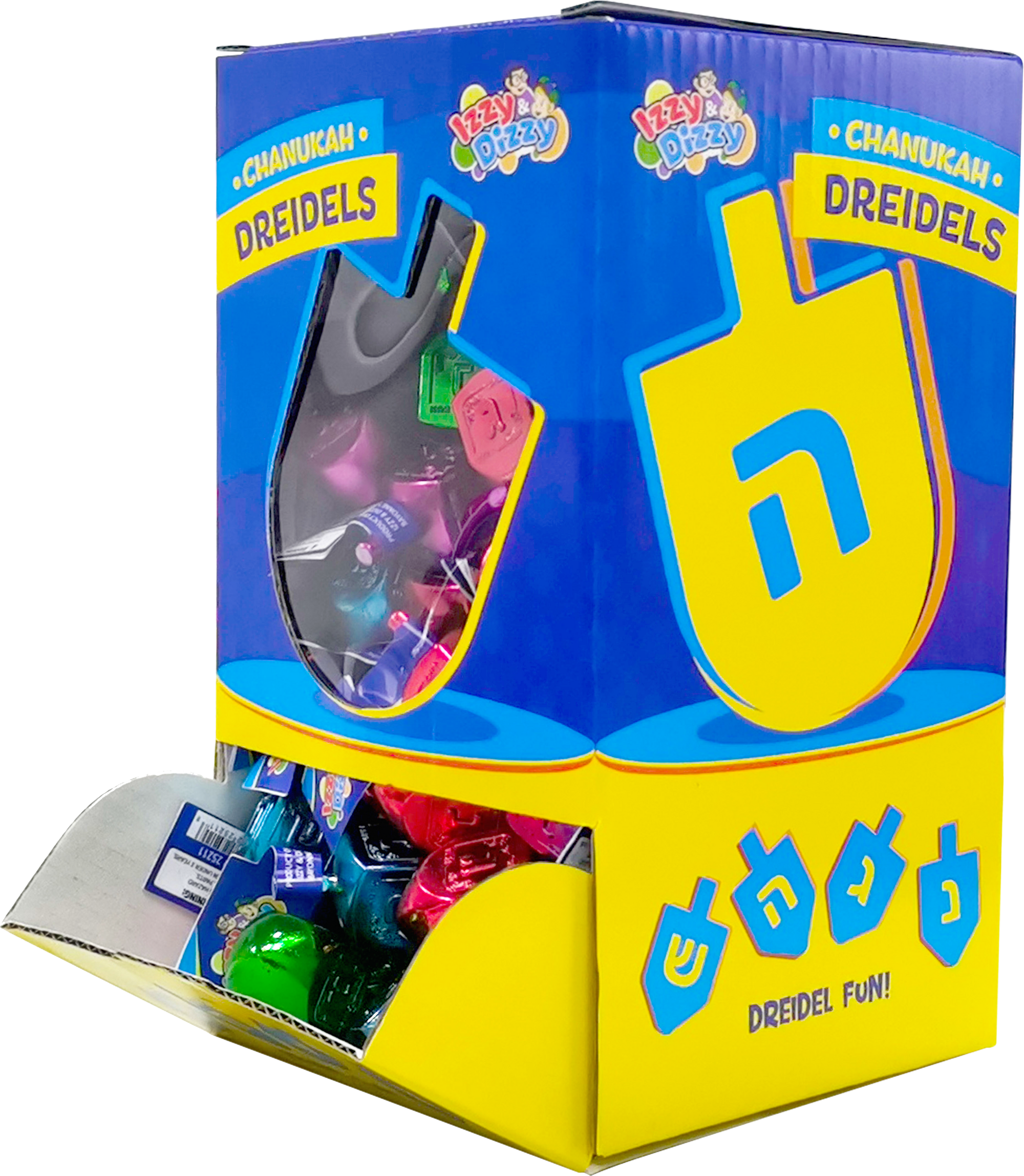100 Multi Color Metallic Dreidels Medium — Judaica Square