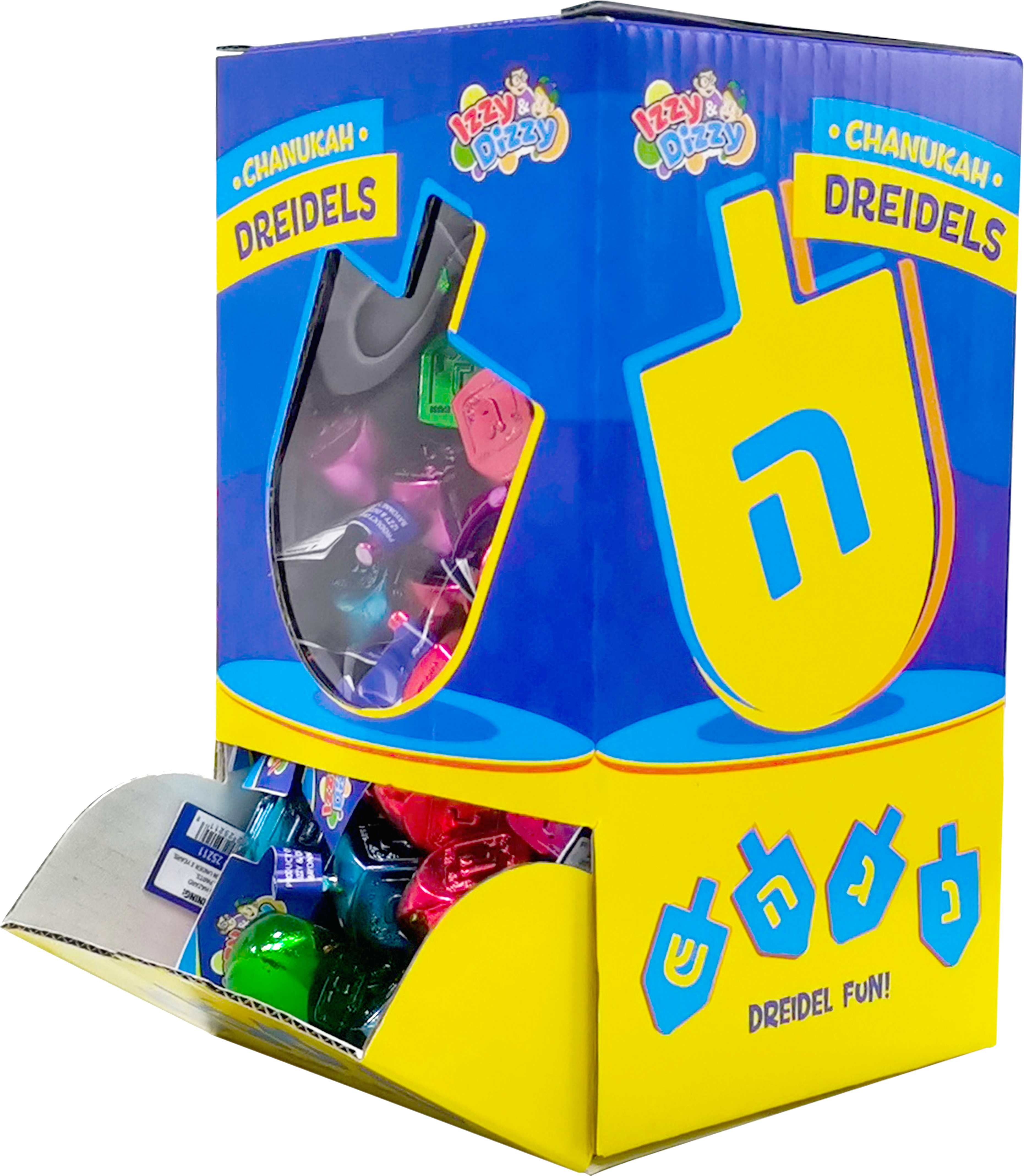 100 Multi Color Metallic Dreidels Medium — Judaica Square