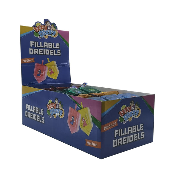 24 X Fillable Dreidels Medium — Judaica Square