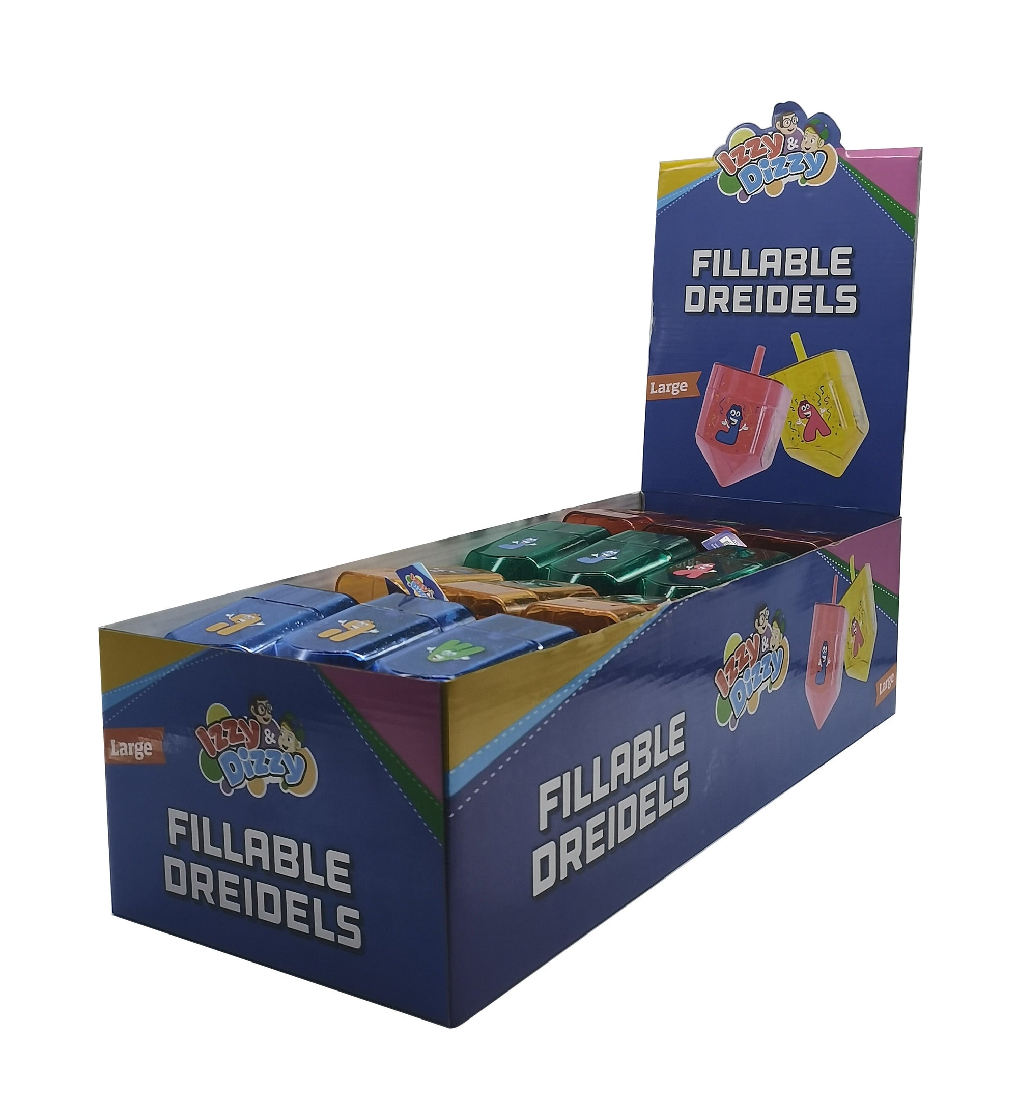 24 Fillable Dreidels Large — Judaica Square