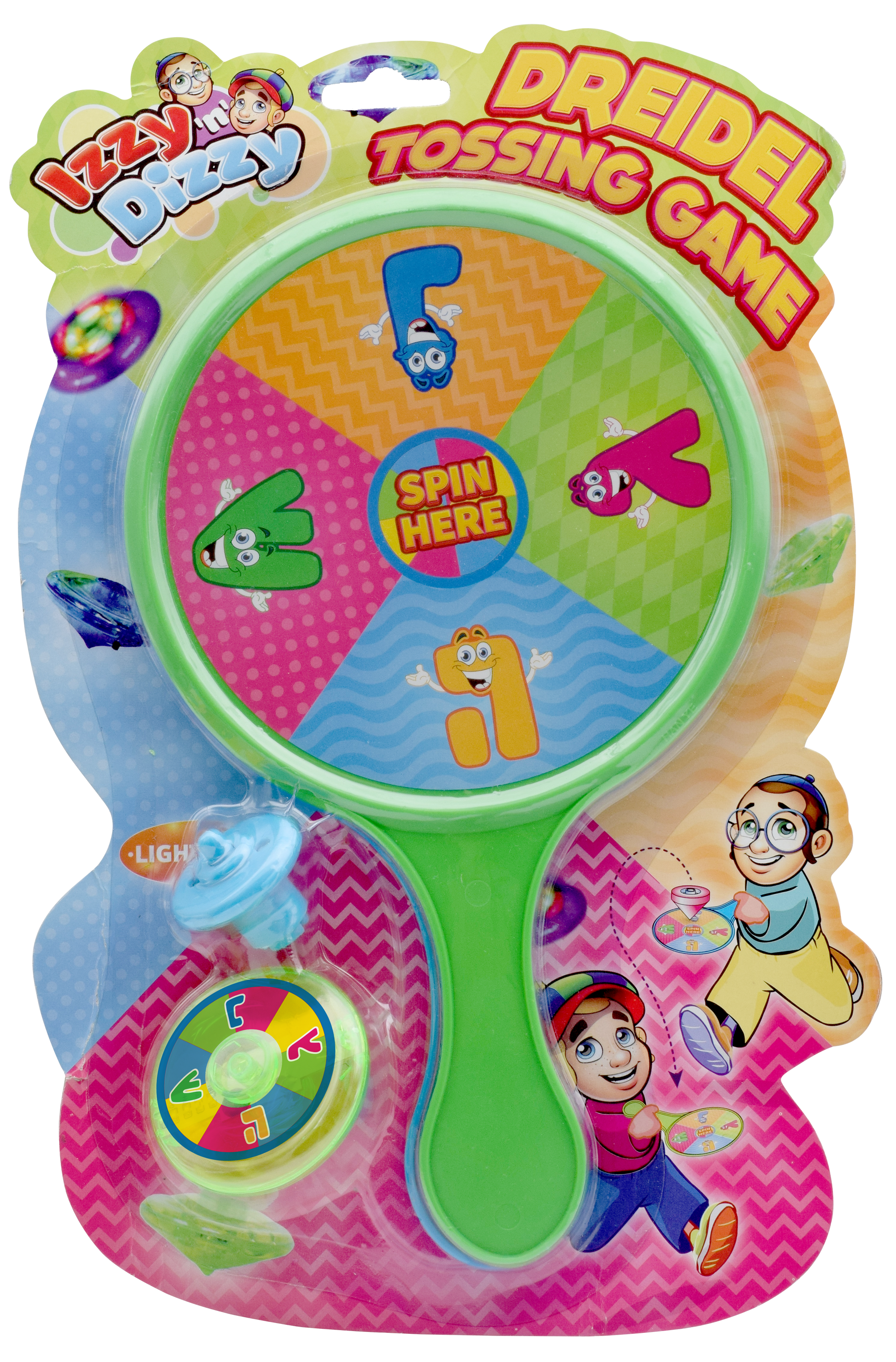 Top Toss Bat 2pk with Light Up Dreidel — Judaica Square