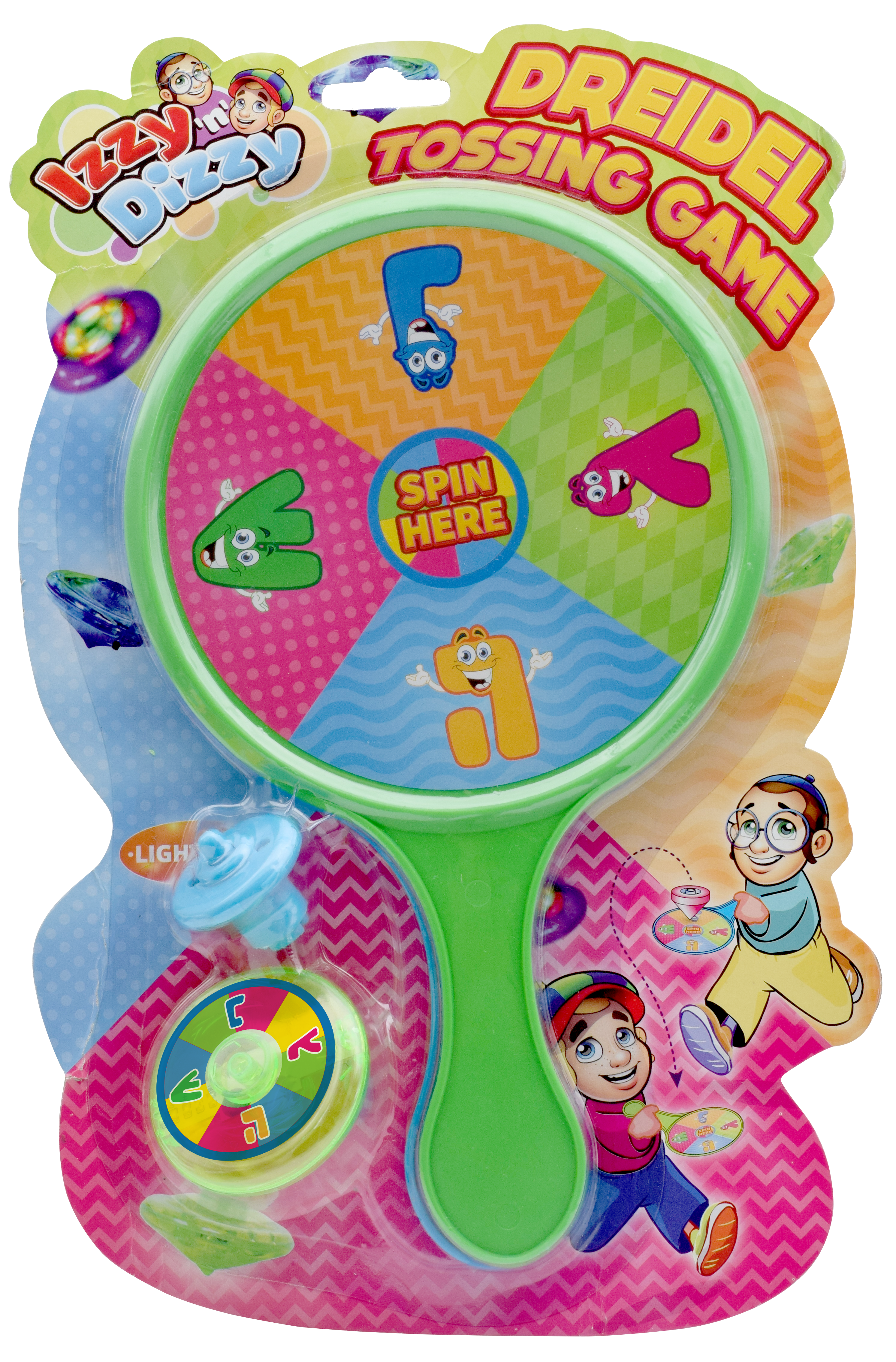 Top Toss Bat 2pk with Light Up Dreidel — Judaica Square