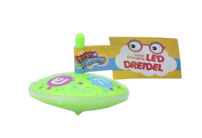 Color-Changing Light-Up Dreidel — Light-up dreidel glowing through changing colors mid-spin | Judaica Square Lakewood