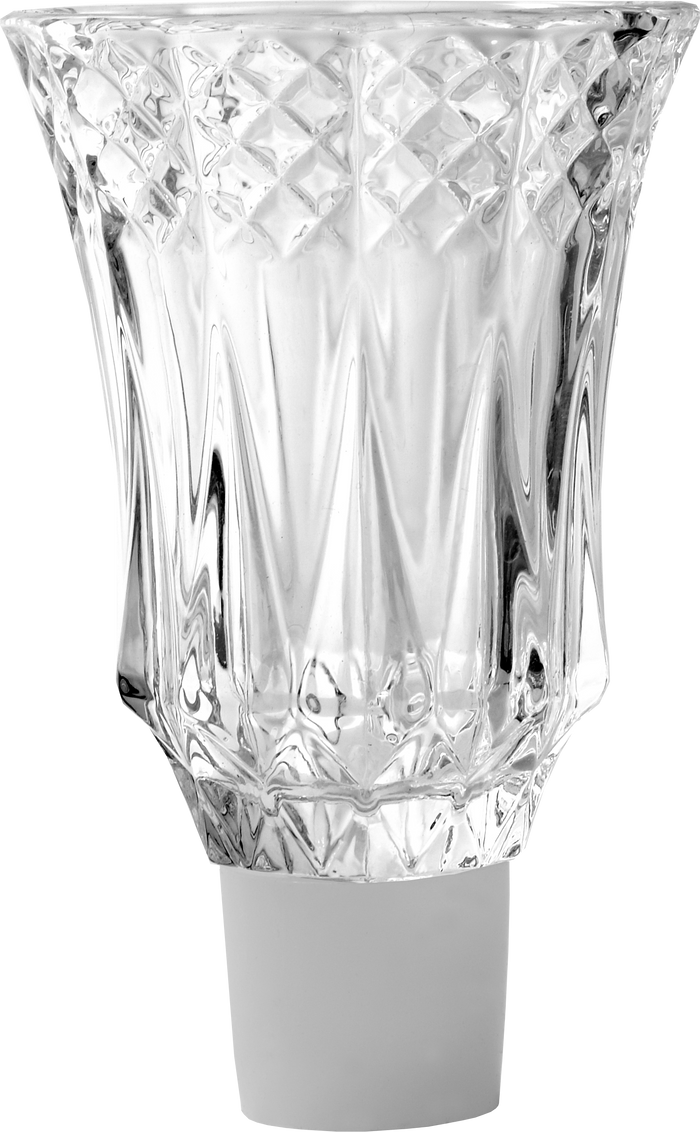 Crystal Oil Glass #10 — clear crystal oil cup sized for a menorah holder | Judaica Square Lakewood