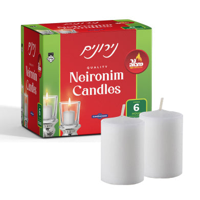 6 Hour Neironim Candles - 72 Pk — Judaica Square
