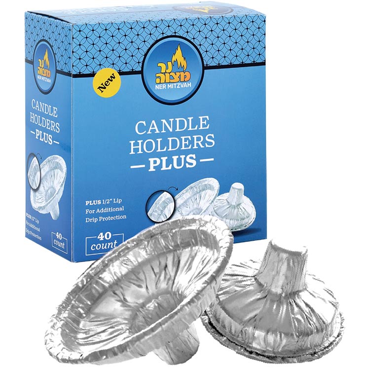 Extra Heavy Disposable Candle Holder PLUS — Judaica Square
