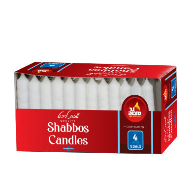4 Hour European Shabbos Candles - 72 Pk — Judaica Square