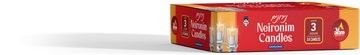 Ner Mitzvah 3-Hour Neironim — small white wax candles, 24-count box | Judaica Square Lakewood