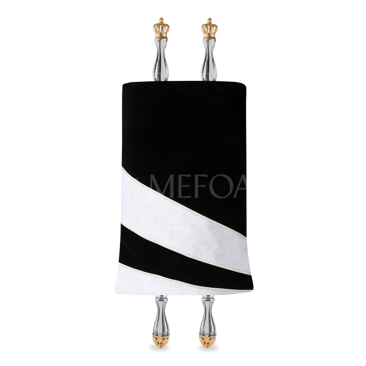 Velvet Torah Mantle - style #414 - Black