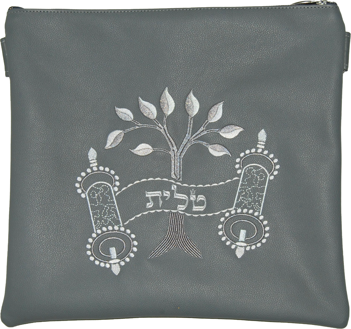 Prestige Leather Tallit & Tefillin Bag — Eitz Chaim Design, Traditional Collection (270A-LG)