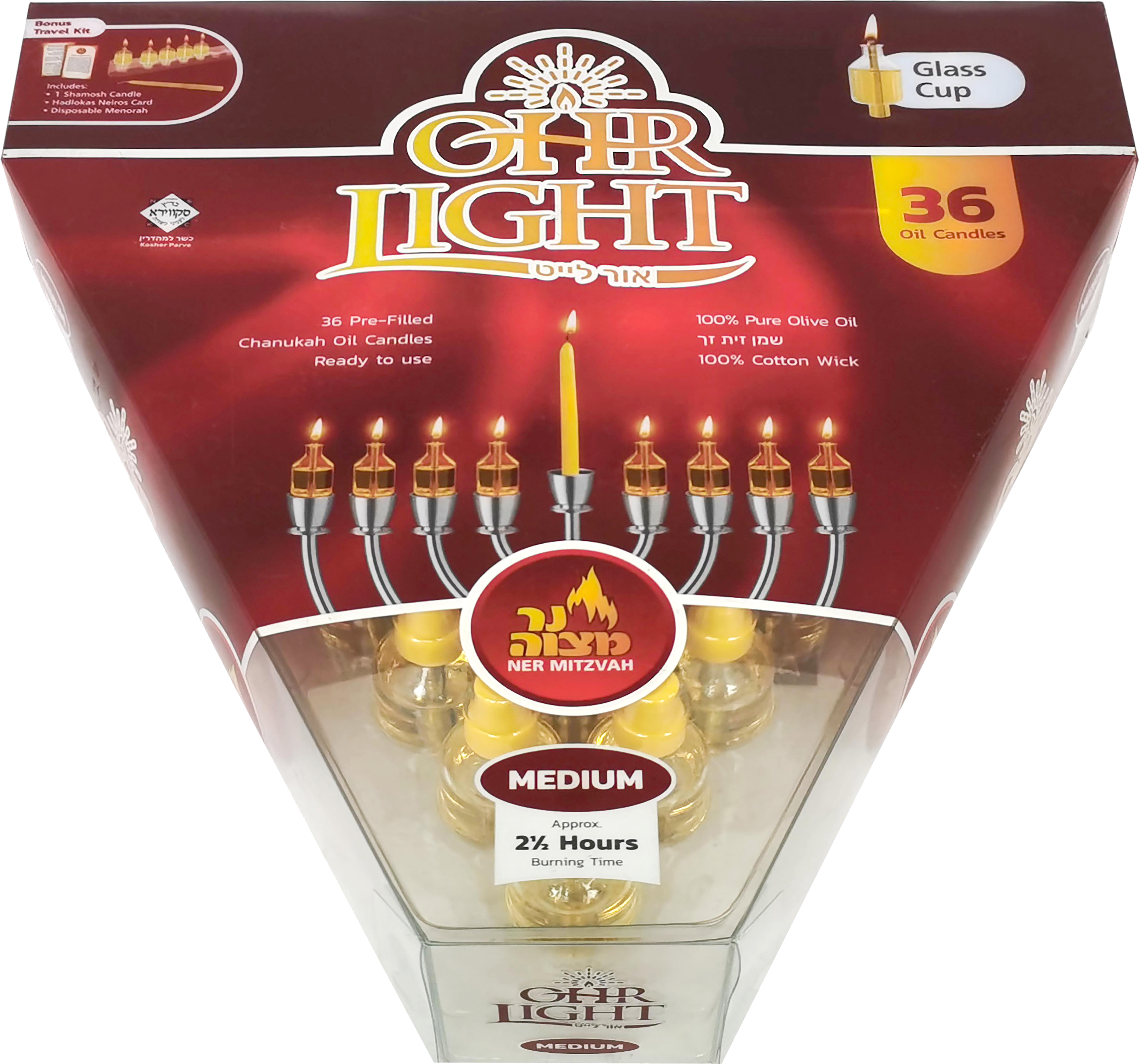 Ohr Light Medium 36 Pack — Judaica Square