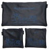 Prestige Leather Tallit & Tefillin Bag — Jerusalem & Yerushalayim Design, Traditional Collection (275A-NV2)