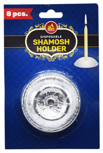 Disposable Shamash Holder — eight self-standing holders for shamash candles | Judaica Square Lakewood