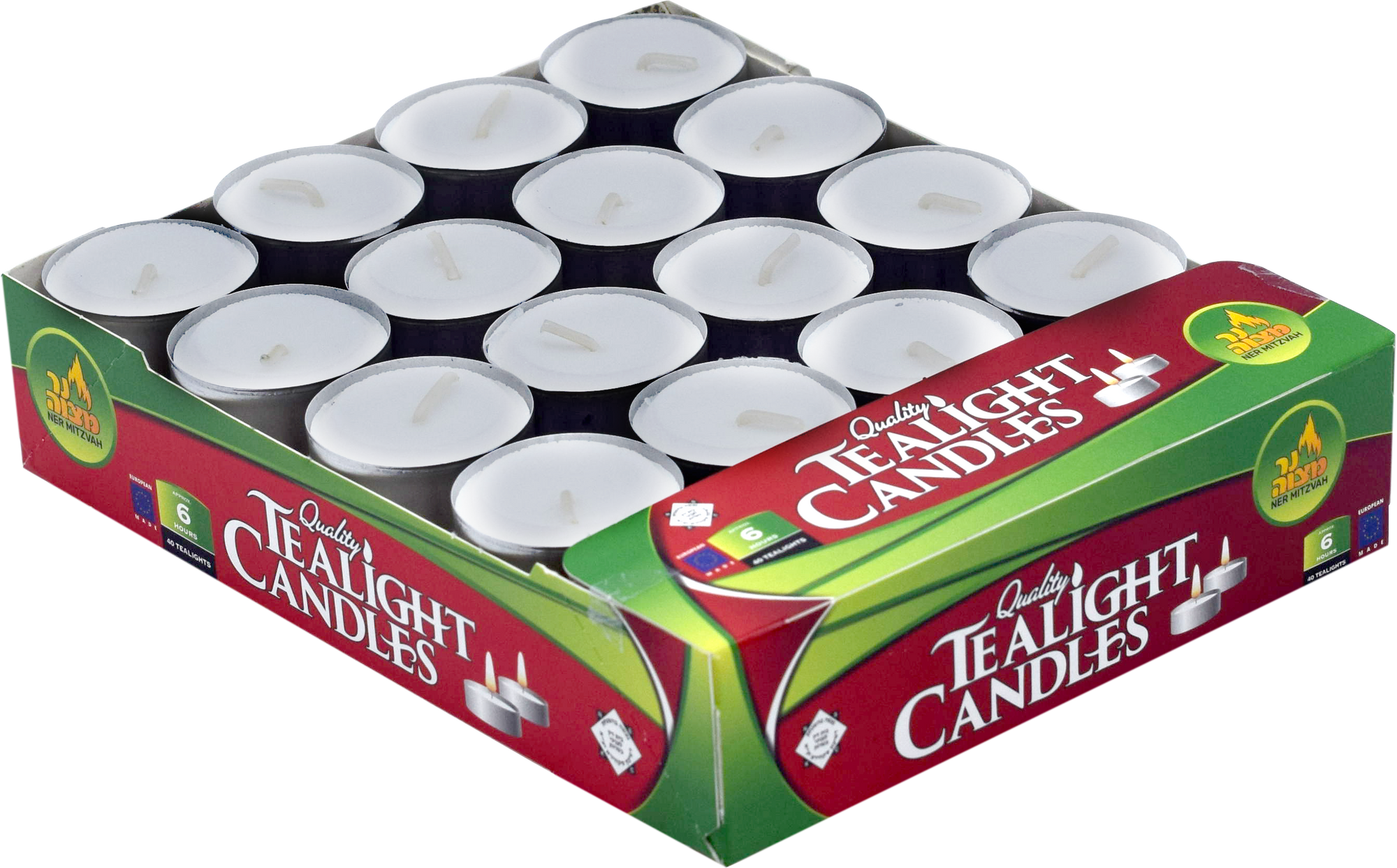 40 Pk. Tealights -6 Hour — Judaica Square
