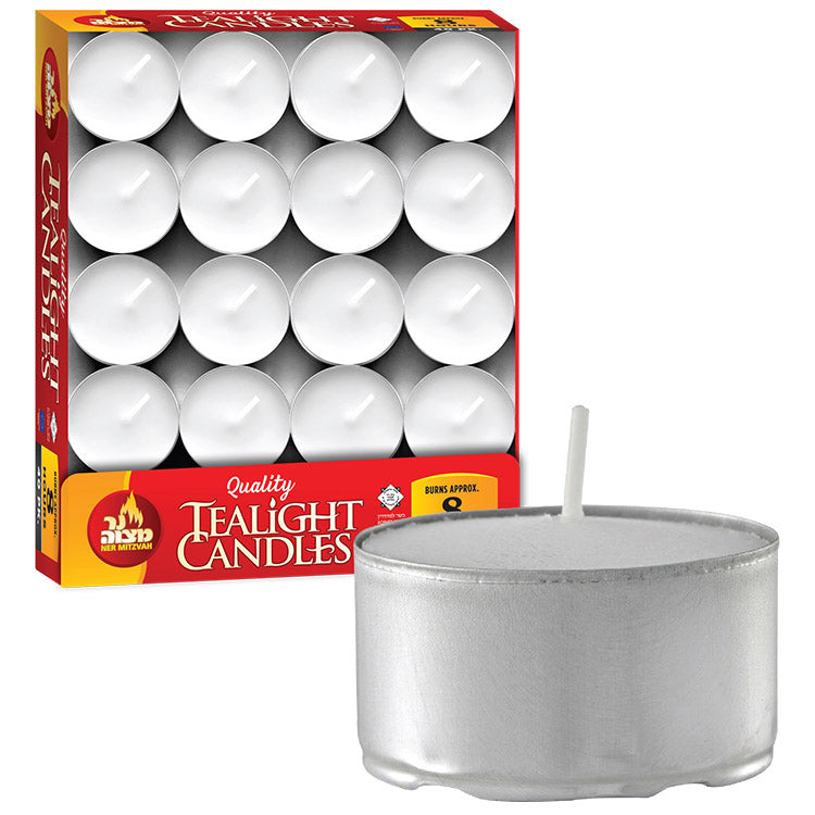 40 Pk. Tealights -8 Hour — Judaica Square