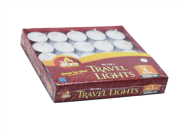Mini Tealight Candles — 50-Pack for Yahrzeit and Motzei Shabbos