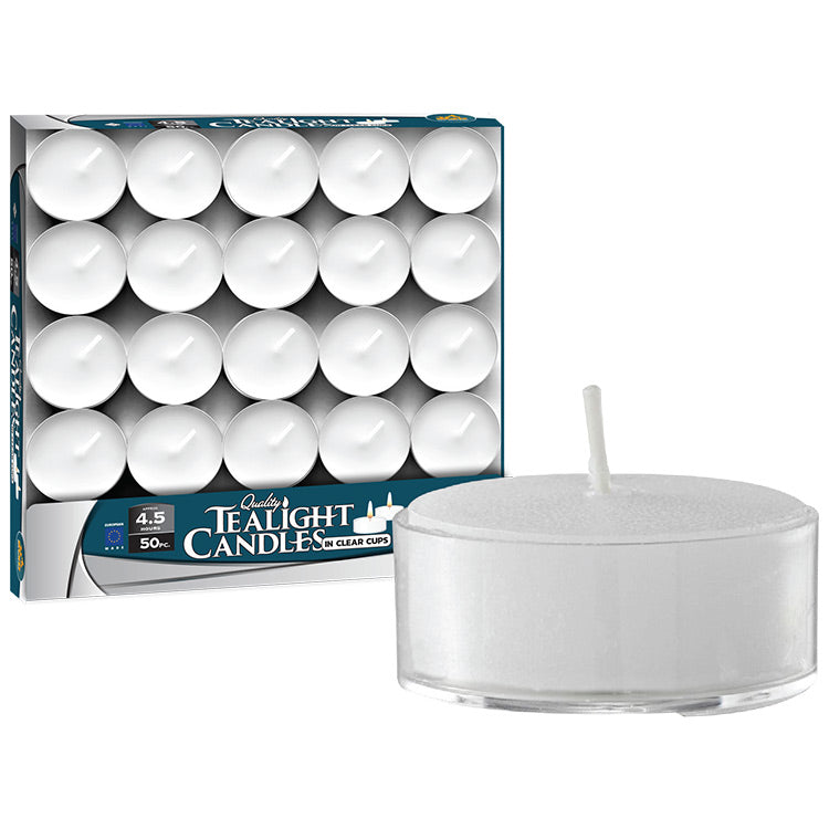 100 Pk. Plastic Cup Tealights — Judaica Square