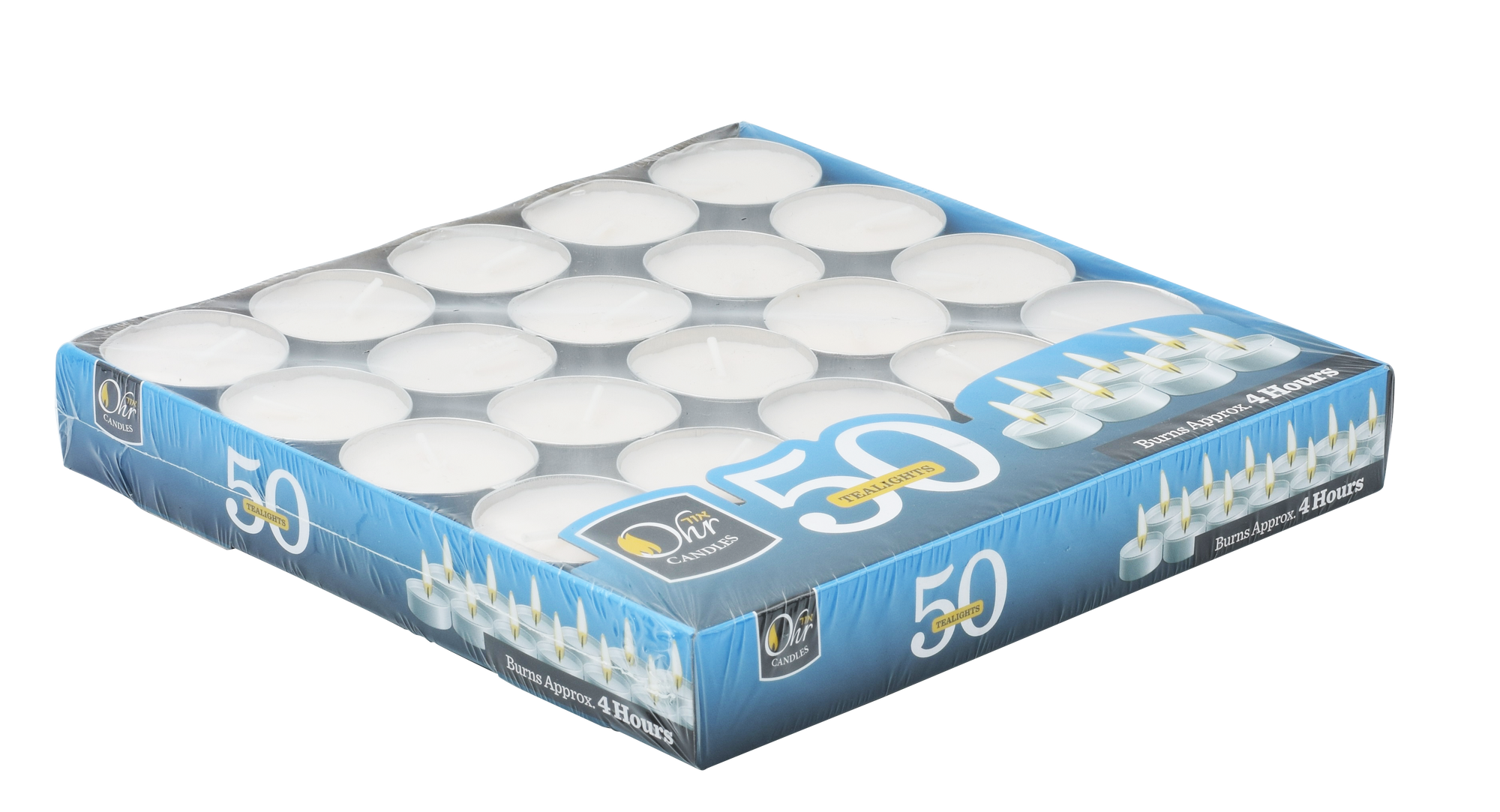 50pk Tealights Plastic-Wrapped — Judaica Square