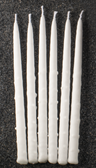 White Textured Chanukah Candles 45-Pack — ribbed white menorah candles in box | Judaica Square Lakewood