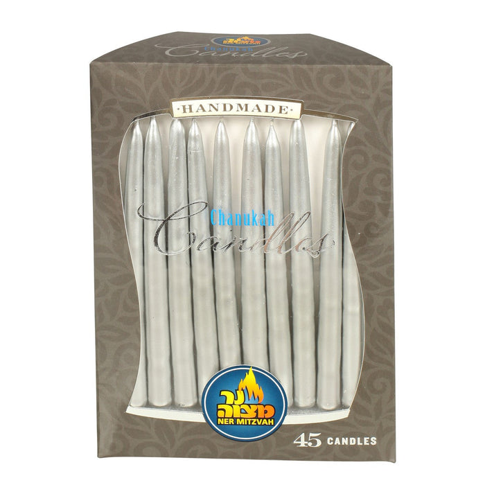 Metallic Silver Chanukah Candles (CH-28304)