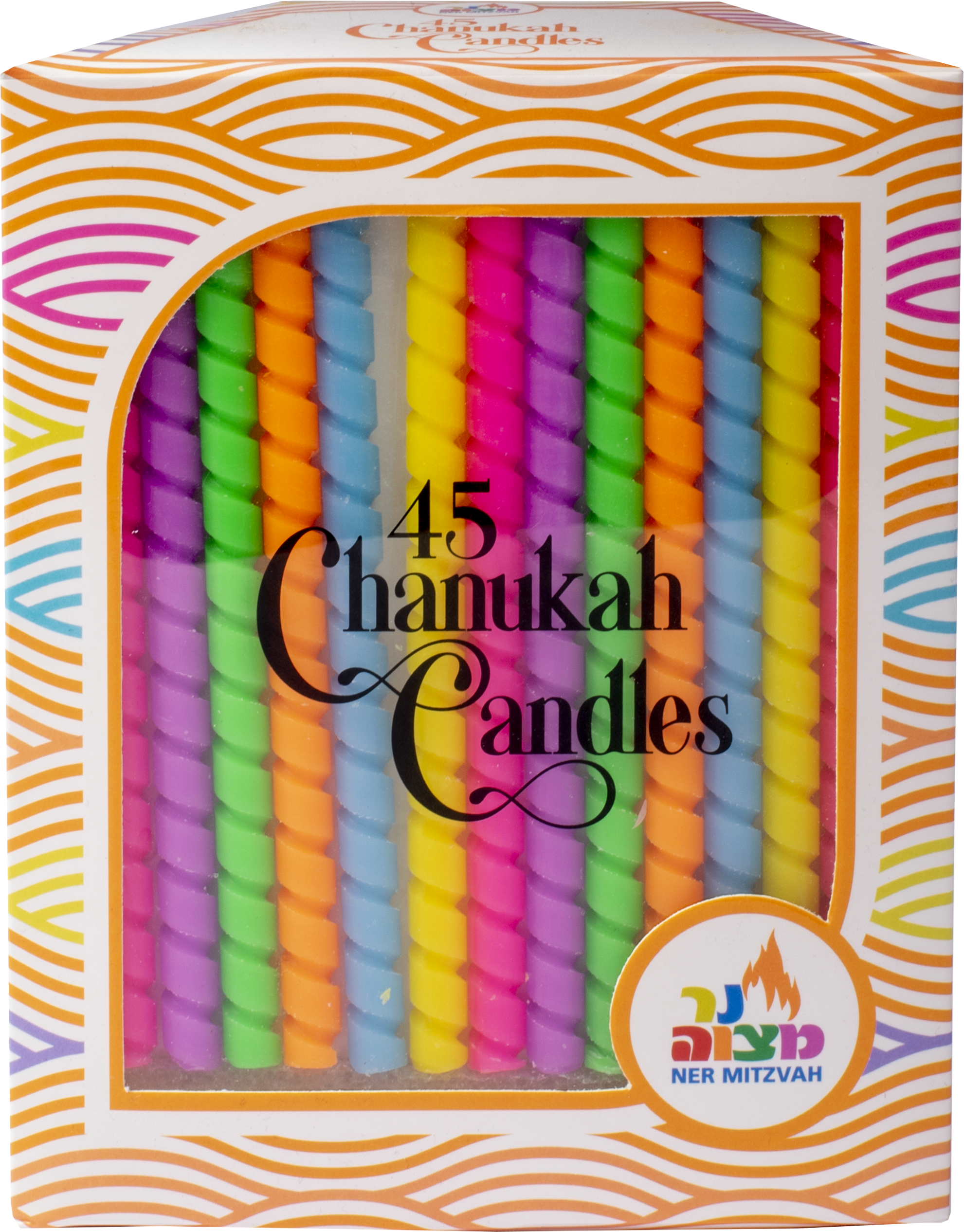 Multi Color Spiral Candles — Judaica Square