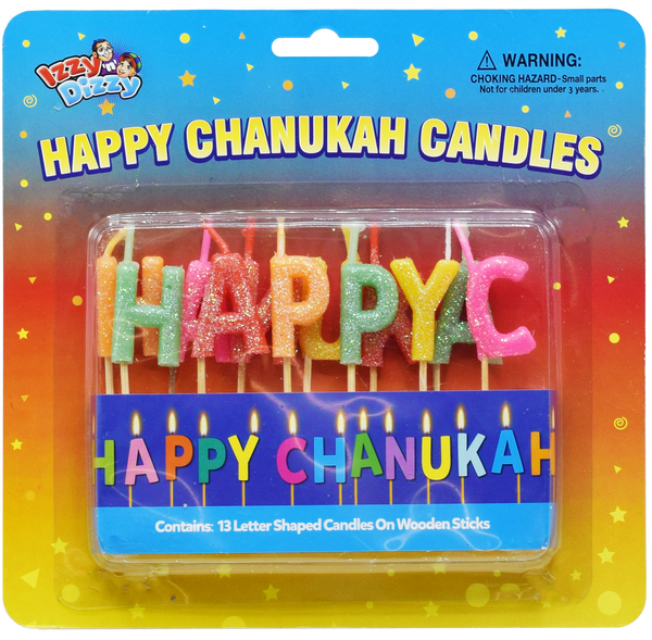 Happy Chanukah Candles — Judaica Square