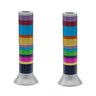 Large Anodized Candlesticks-Full Rings (EM-CW)