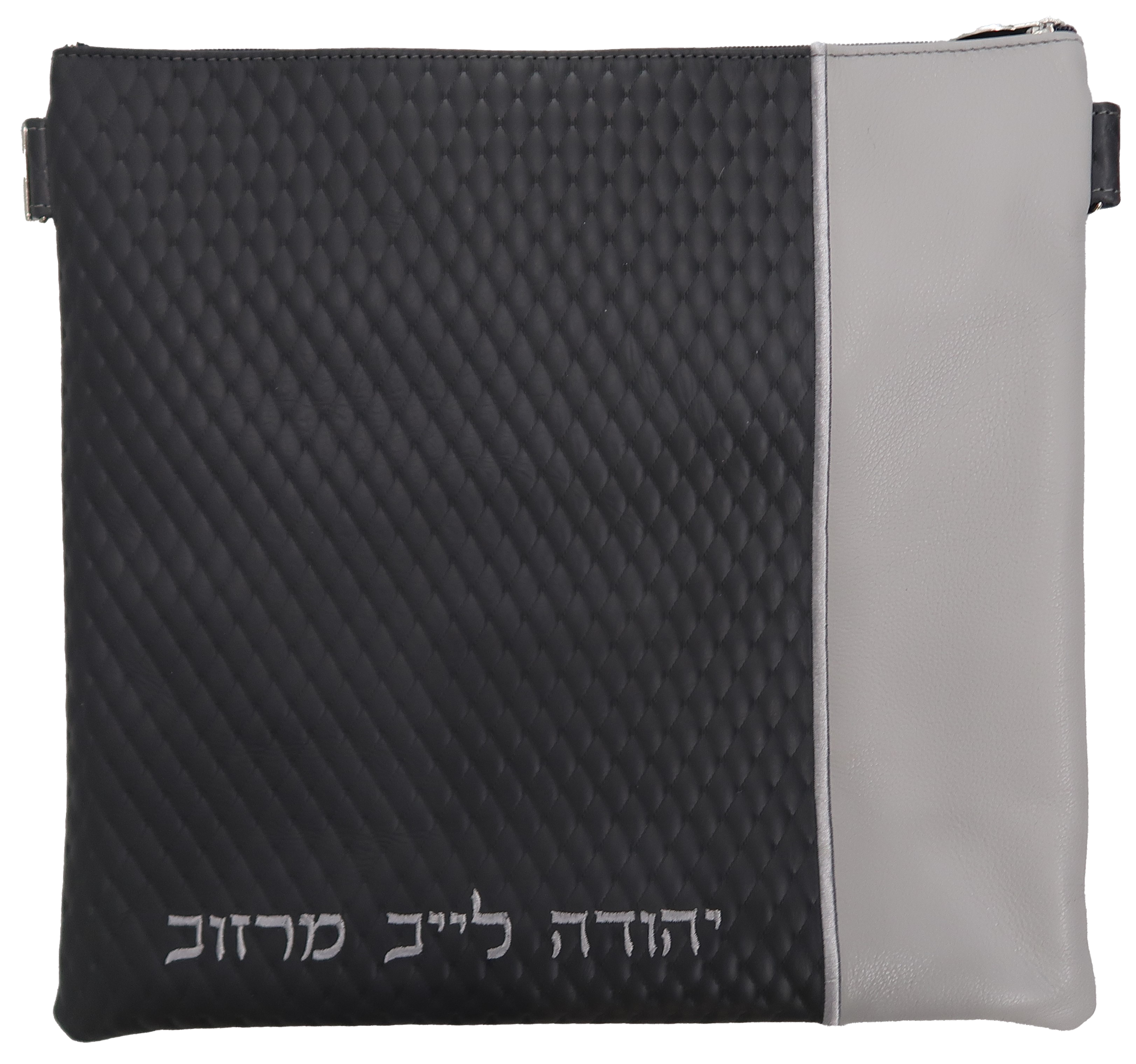 Prestige Leather Tallit & Tefillin Bag — Diamond Design, Regal Collection (295F-CH2)