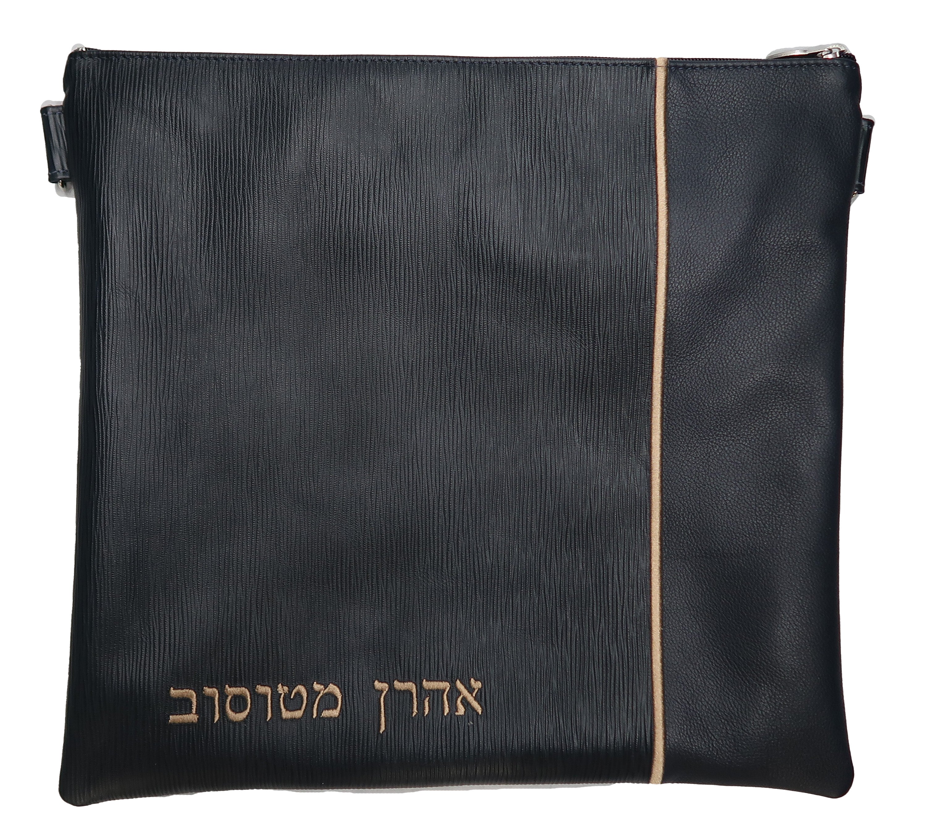 Prestige Regal Leather Tallit & Tefillin Bag (295F-NV3)
