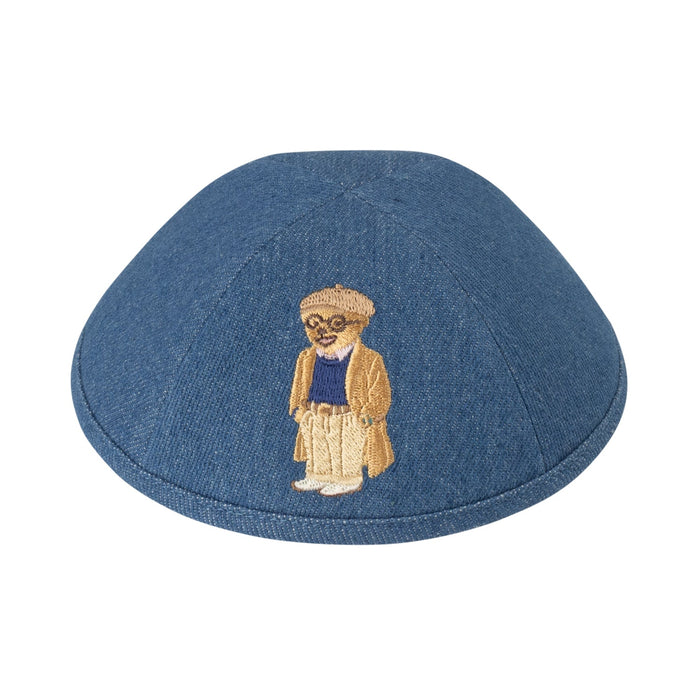 Denim Kippah for Upsherin - iKippah by Judaica Square