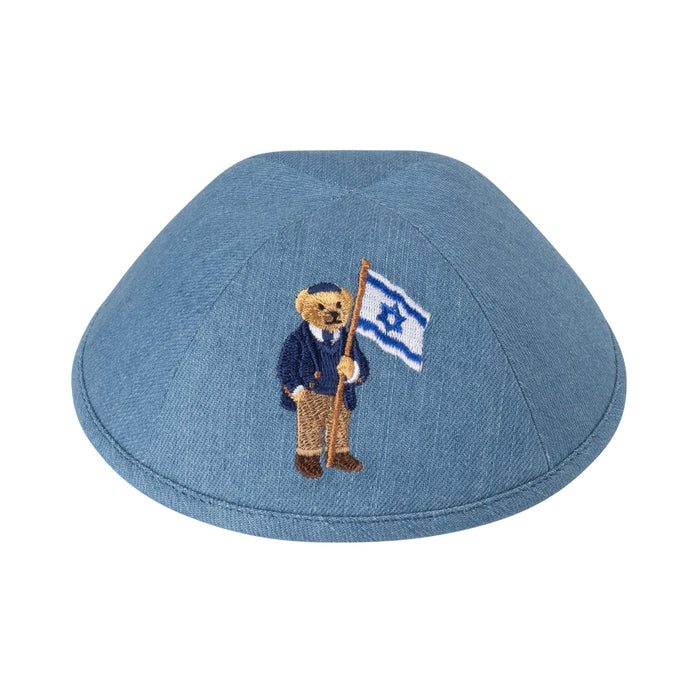 Denim Kippah for Upsherin - iKippah by Judaica Square