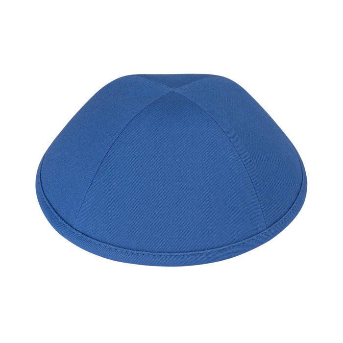 Blue Cotton Kippah for Boys - iKippah by Judaica Square