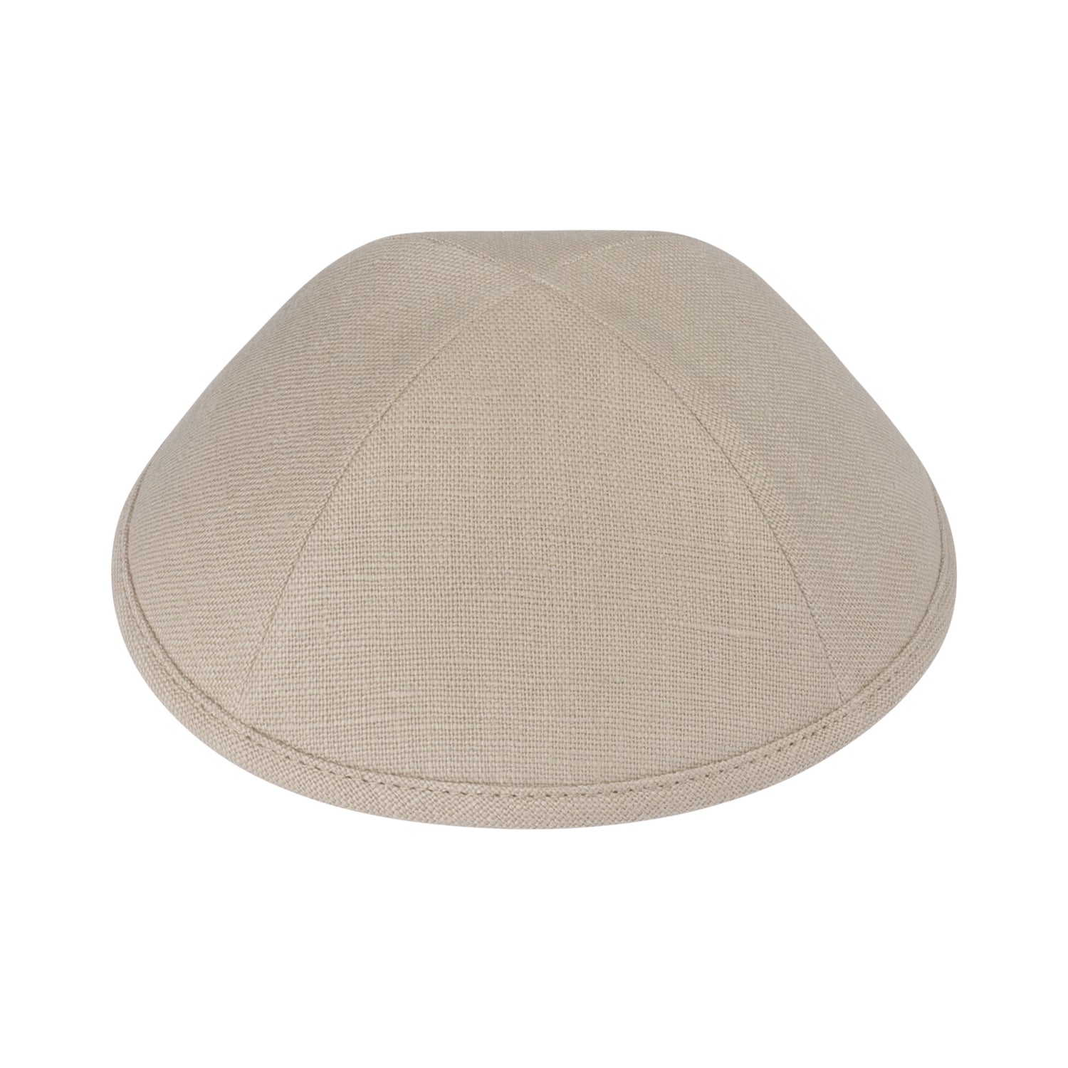 Taupe Linen Kippah - iKippah by Judaica Square