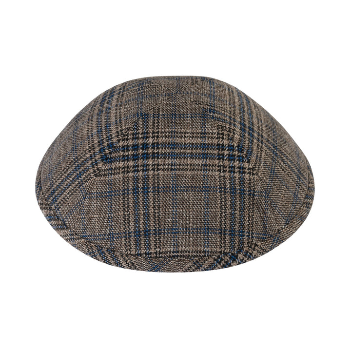 Brown Plaid Kippah – Pine Check Suiting Yarmulke