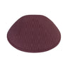 Maroon geometric kippah – tonal woven block-pattern yarmulke in deep burgundy | Judaica Square Lakewood