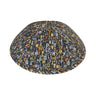 Alphabet kippah — multicolor letters print cotton yarmulke for boys | Judaica Square Lakewood