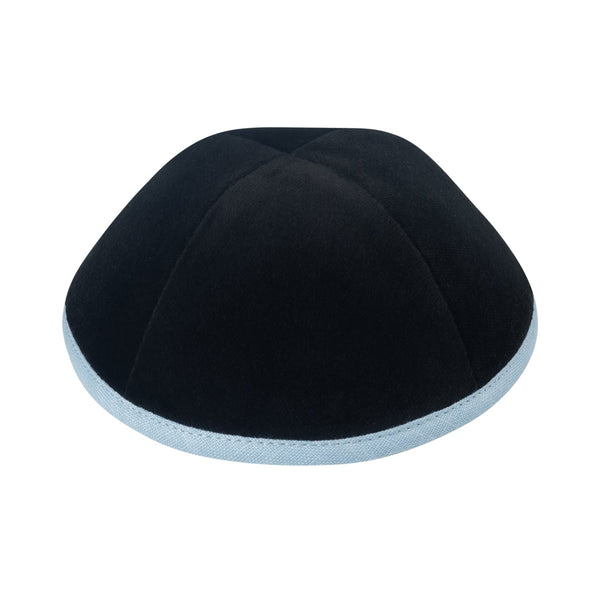 Black Velvet Kippah for Bar Mitzvah - iKippah by Judaica Square