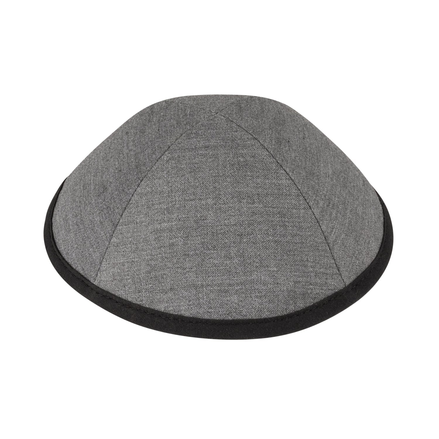 Black Cotton Kippah - top view by iKippah