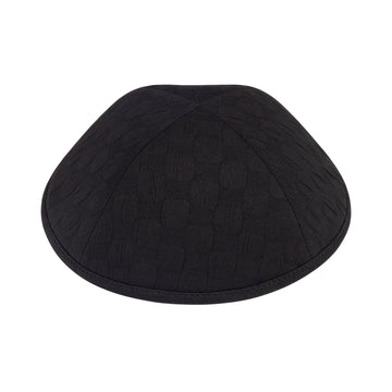 Black splotch paint-print cotton kippah / yarmulka for boys — iKippah by Judaica Square Lakewood