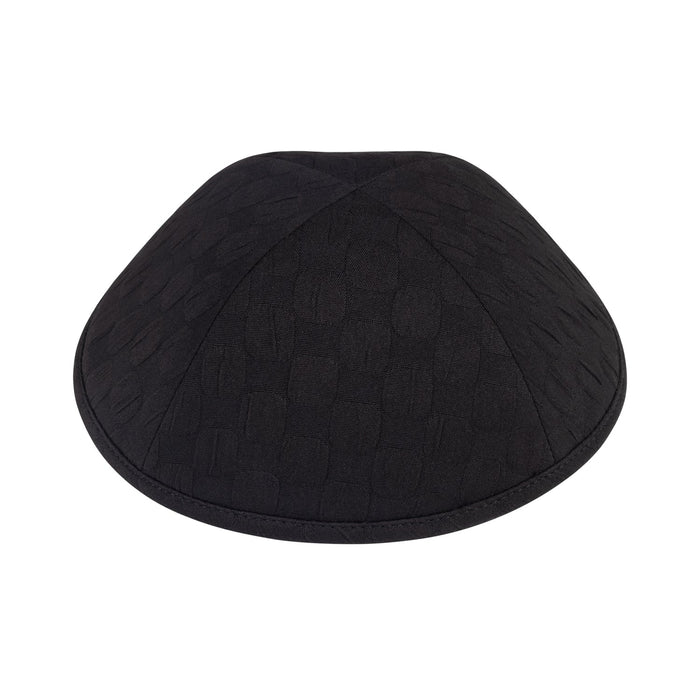 Black splotch paint-print cotton kippah / yarmulka for boys — iKippah by Judaica Square Lakewood