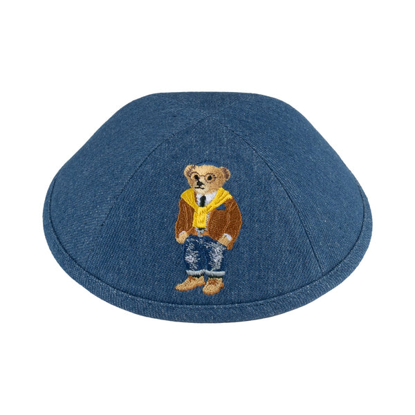 Denim Kippah for Upsherin - iKippah by Judaica Square