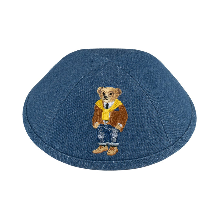 Denim Kippah for Upsherin - iKippah by Judaica Square