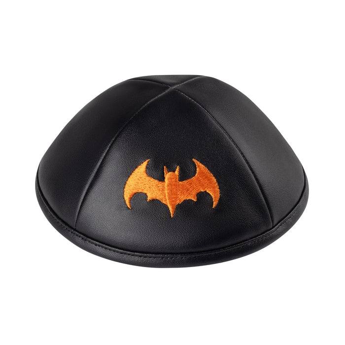 Black Leather Kippah for Shabbos - iKippah by Judaica Square