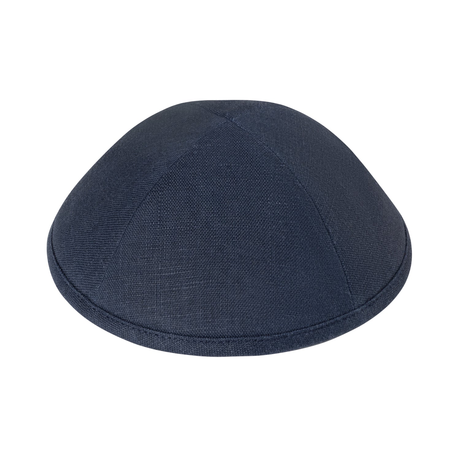 Navy Linen Kippah - iKippah by Judaica Square