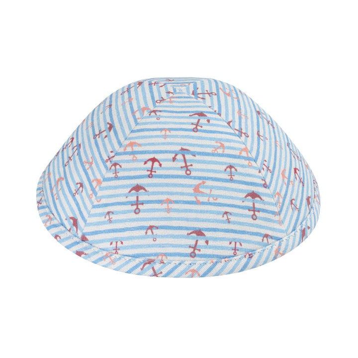 Boys Nautical Kippah – Anchor Print Yarmulke