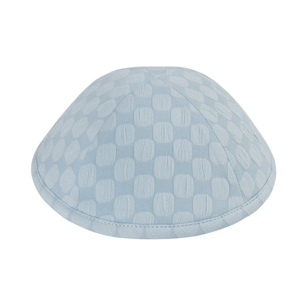 Splotch Light Blue Cotton Yarmulke / Kippah — view 1